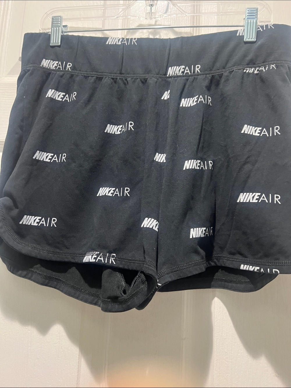 Nike Black NIKEAIR Allover Logo Athletic Shorts - Picture 5 of 5